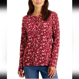 NWT Style & CoWomen's Buttoned Long Sleeve Top 3X